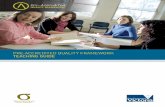 PRE-ACCREDITED QUALITY FRAMEWORK TEACHING GUIDE · The Teaching Guide is designed to provide you with the background to the key considerations in delivering pre-accredited courses.