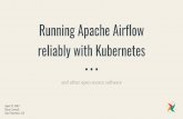 Running Apache Airflow reliably with Kubernetes · PDF file Kubernetes, Mesos, Spark, etc. Immutable infrastructure ... Airflow is a highly-available, mission-critical service Automated