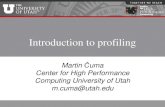 Introduction to profiling - University of Utah...Intel tools • Intel Parallel Studio XE 2018 Cluster Edition – Compilers (C/C++, Fortran) – Distribution for Python – Math library