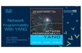 Network - Cisco · The Structure of Network Automation with YANG, NETCONF, RESTCONF, and gNMI 1. The Network Management World Must Change: Why Should You Care? 2. Data Model–Driven