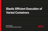Varied Containers Elastic Efficient Execution of · 2020-05-10 · Elastic Efficient Execution of Varied Containers Sharma Podila Nov 7th 2016, QCon San Francisco
