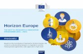 THE NEXT EU RESEARCH & INNOVATION PROGRAMME (2021 …€¦ · THE NEXT EU RESEARCH & INNOVATION PROGRAMME (2021 –2027) Horizon Europe Based on the Commission Proposal for Horizon