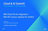 Cloud & AI Summit - IBM€¦ · Modern integration architectures with API, Application, Messaging, Events and Fast File ... •Istio Integration for improved performance & security