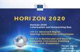 HORIZON 2020eshorizonte2020.cdti.es/recursos/eventosCDTI/29543_19219220149431.pdfH2020 - What's new • A single European programme for Research and Innovation bringing together three