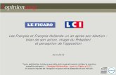 Les Français et François Hollande un an après son élection ... · OpinionWay pour Le Figaro/LCI- Les Français et François Hollande un an après son élection - Avril 2013 .
