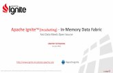 Apache’IgniteTM (Incubating))A)In:Memory’Data’Fabric’ · Real-Time Streaming & CEP Hadoop Acceleration Management & Monitoring GUI Portable Objects .Net and C++ APIs Enterprise-grade