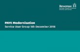 PAYE Modernisation Presentation-5 December 2018...Week beginning Opening hours Monday, 10 December 08:00 - 17:00, Monday - Friday Monday, 17 December 08:00 - 19:00, Monday - Thursday