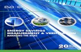 ENERGY SAVINGS MEASUREMENT & VERIFICATION MANAGING … · Measurement and Verification Protocol (NEMVP) is published. 1997 The International Performance Measurement and Verification