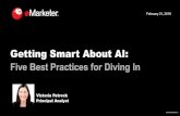 Getting Smart About AI - eMarketer...© 2019 eMarketer Inc. Key Questions: How are marketers currently using AI? What resources are available to help you get started? What should you