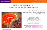 Agile vs. Industry - Path to Agility Conference · Agile Assessment — Staffing BUILD Phase Staffing 10 100 1,000 STORIES (thousands) 1 10 100 1,000 C&T Peak Staff (People) BMC Rel
