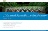 3rd Annual CyberCrime Conference · service. Simon has an MSc in Forensic Computing & Cybercrime Investigation, CISSP, GCIH, GWAPT, GREM certifications and a keen sense of justice.