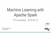 Machine Learning with Apache Spark - PRACE Agenda Systems ...€¦ · Machine Learning with Apache Spark Mathijs Kattenberg Jeroen Schot PTC workshop , 2018-02-13