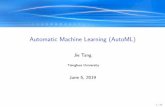Automatic Machine Learning (AutoML) - AMiner · Automatic Machine Learning (AutoML) Jie Tang Tsinghua University June 5, 2019 1/74. Overview 1 Modern Hyperparameter Optimization 2