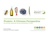 An on-line consumer survey conducted in China · An on-line consumer survey conducted in China Tracey Phelps ... • Emerging economies, increased affluence • Increasing urbanisation