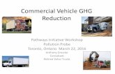 Commercial Vehicle GHg Reduction - Pollution Probe · 2016-08-10 · Commercial Vehicle GHG Reduction Pathways Initiative Workshop Pollution Probe Toronto, Ontario March 22, ... Larger