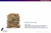 Case study Digital Relationship Marketing (RM) Academy ...... · British Airways Boosting loyalty to programme •Giving people reasons to engage • Delighting loyal customers •