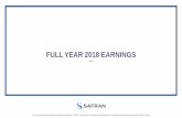 FULL YEAR 2018 EARNINGS - Safran · Basic earnings per share (group share) FY 17 FY 18 ... Q2 Q3 Q4 Q1 Q2 Q3 Q4 Q1 Q2 Q3 Q4 2016 2017 2018 LEAP pulse line. This document and the information