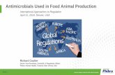 Antimicrobials Used in Food Animal Production...Antibiotics and resistance Antimicrobials are one of the oldest drug classes of the modern pharmaceutical age. AMR and its negative