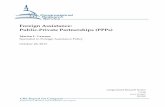 Foreign Assistance: Public-Private Partnerships (PPPs) · 2016-10-21 · Foreign Assistance: Public-Private Partnerships (PPPs) Congressional Research Service 1 Introduction In the