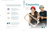 Carpentry - NFSB Continuing Education · • Châteauguay Valley Career Education Centre, Ormstown “Returning to school after many years was probably one of my best decisions ever.