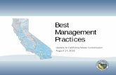 Best Management Practices - cwc.ca.gov€¦ · Internet Web site best management practices for the sustainable management of groundwater (2) The department shall develop the best