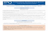 GMP/INSPECTION - International Pharmaceutical Quality … · MONTHLY UPDATE - MARCH/APRIL 2014 IPQ INTERNATIONAL PHARMACEUTICAL QUALITY Inside the Global Regulatory Dialogue VOL.