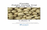 2017 FL Potato Variety Trial Report - UF/IFAS · Florida Potato Variety Trial Report, 2017 Editors Lincoln Zotarelli, Ph.D. Associate Professor, ... French Fry Selection ... PO Box