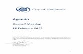 2017 Council Meeting Agenda - 28 February...Agenda Council Meeting 28 February 2017 Dear Council member The next ordinary meeting of the City of Nedlands will be held on28 February