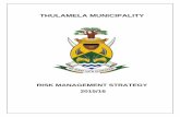 Risk Management Strategy - Thulamela Local Municipality RISK... · Risk Management: Risk management is a continuous, proactive and systematic process, effected by a Municipality’s