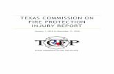 2018 Injury Report - Texas Commission on Fire Protection The commission has enacted rules about reporting injuries in the Texas Administrative Code (TAC) Title 37, Chapter 435, and