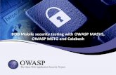BDD Mobile security testing with OWASP MASVS, OWASP About Me ¢â‚¬¢#whoami ¢â‚¬¢ Davide Cioccia ¢â‚¬¢ Security