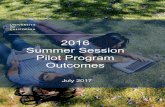 2016 Summer Session Pilot Program Outcomes...2016 Summer Session Pilot Program Costs Campus Fees waived Additional loan cost Housing discounts Marketing Additional staff time Berkeley