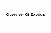 Overview Of Exodus - · PDF file Overview Of Exodus. Introduction • Exodus is the second Book in the Pentateuch (the ﬁrst ﬁve Books of the Old Testament). The Book is named "Exodus"