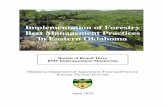 Implementation of Forestry Best Management Practices in ... · Oklahoma Department of Agriculture, Food and Forestry Forestry Services Division This publication was developed and