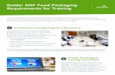 Guide: SQF Food Packaging Requirements for Training...The SQF Food Safety Code for Manufacture of Food Packaging can be a little overwhelming to not only understand but implement.
