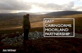 EAST CAIRNGORMS MOORLAND PARTNERSHIP · Peatland restoration •700 ha of degraded peatland in ECMP worked on by end of 2018 •Equivalent to saving 8,667 t of CO 2 per year •Further