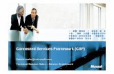 Connected Services Framework (CSF) ... Connected Services Framework (CSF) Sabine.maier@microsoft.com Technical Solution Sales – Service Enablement Plattform: Umgang mit der Komplexität