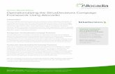 Overview | Allocadia Software Operationalizing the ... · Allocadia Overview: Operationalizing the SiriusDecisions Campaign Framework Allocadia | Vancouver, BC | 1-866-684-0935 |