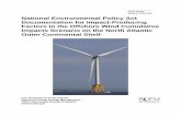 IPFs in the Offshore wind Cumulative Impacts scenario on ... · relevant to cumulative impacts scenarios of renewable energy projects. Chapter 2 describes the logic for the guidance