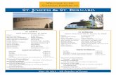WELCOME CATHOLIC PARISHES ST. JOSEPH & ST. BERNARD · St. Joseph and St. Bernard catholic Parishes Page 3 The 3rd Annual Strawberry Festival will be held on June 2 from 11:30 a.m.