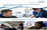 Therapeutic Apheresis Services Service Portfolio...Therapeutic Apheresis Services – Service Portfolio 6 Indications for Treatment Therapeutic apheresis is indicated for adults and