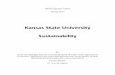 Kansas State University Sustainability · human well-being in the present and future. Throughout this report we will explore Kansas State University’s sustainability efforts in