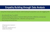 Empathy Building through Data Analysis Conference/Presentatio… · Empathy Building through Data Analysis. Using Data Analysis geared towards understanding the population you are
