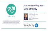 Future-Proofing Your Data Strategy - SimplicityBI · Who is using it has changed: everyone How they’re using it has changed: continuously When they’re using it has changed: instantaneously