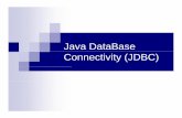 Java DataBase Connectivity (JDBC) - wmich.edualfuqaha/Fall10/CS5560/lectures/JDBC.pdf · Java JDBC program connectivity data processing driver for Oracle data processing utilities