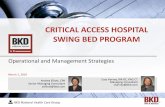 CRITICAL ACCESS HOSPITAL SWING BED PROGRAM CAH/March 1... CRITICAL ACCESS HOSPITAL SWING BED PROGRAM
