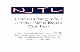 2007 Conducting Your Arthur Ashe Essay Contest guide · PDF file 2010-04-15 · Conducting Your Arthur Ashe Essay Contest How to organize your NJTL participants to take part in ...