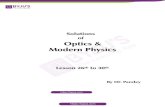 Solutions of Optics & Modern Physics - Byju's€¦ · Modern Physics By DC Pandey. 26. Reflection of Light Introductory Exercise 26.2 1. Total deviation produced d = ° - + ° -180