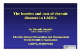 The burden and cost of chronic diseases in LMICs NCD... · The burden and cost of chronic diseases in LMICs Dr Shanthi Mendis MBBS MD FRCP FACC ... Russian Federation 11 303 Pakistan