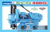 Silent Piler ECO400S - GIKEN · Silent Piler ECO 400S has been developed with the design concept of ECO Series. By the introduction of ECO400S, GIKEN enables to define past hard ground